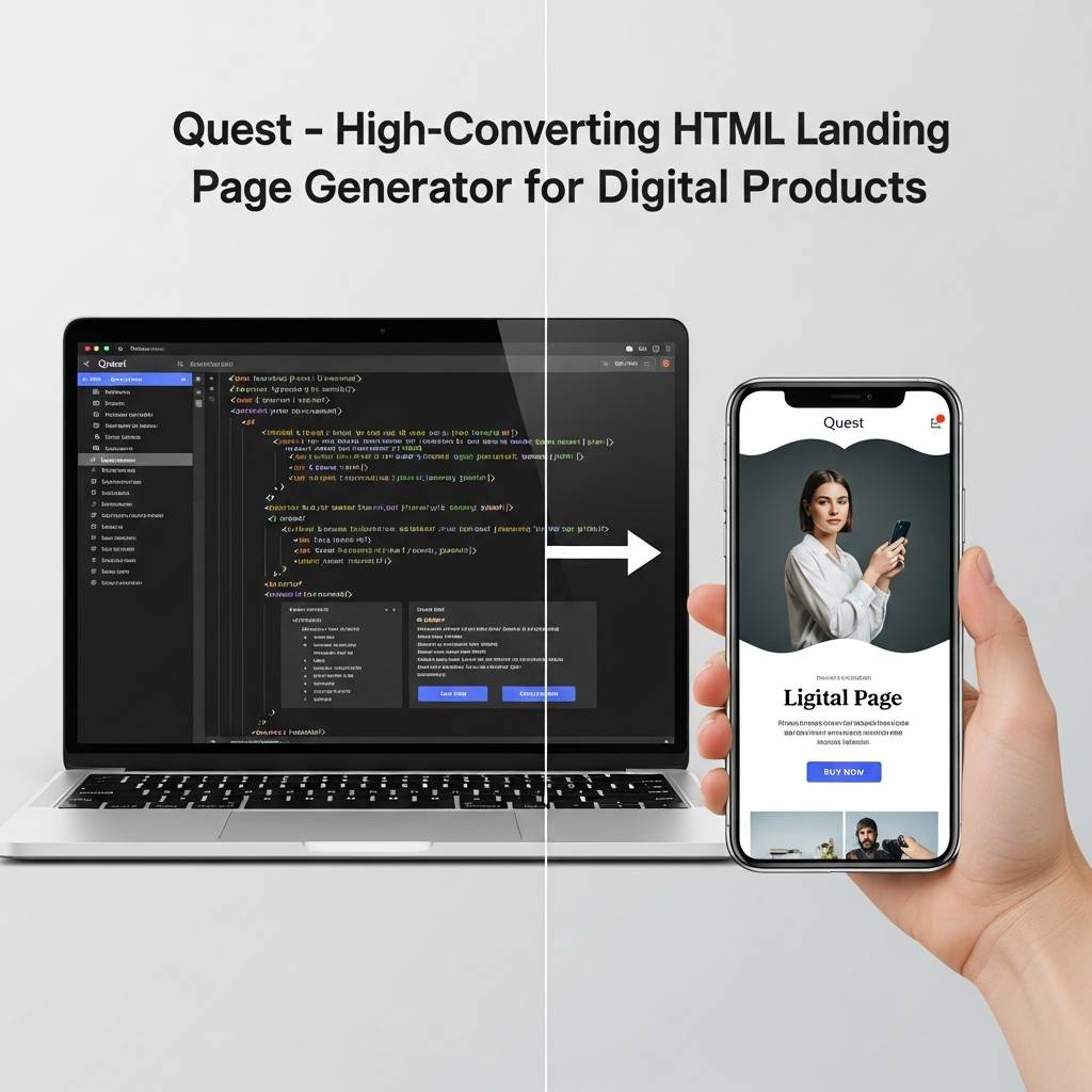 Quest High-Converting HTML Landing Page Generator - Bundle